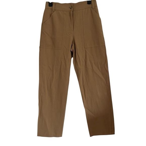 THAKOON Straight Cargo Twill Carpenter Trouser Pants - Picture 5 of 14